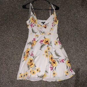 White Floral Dress